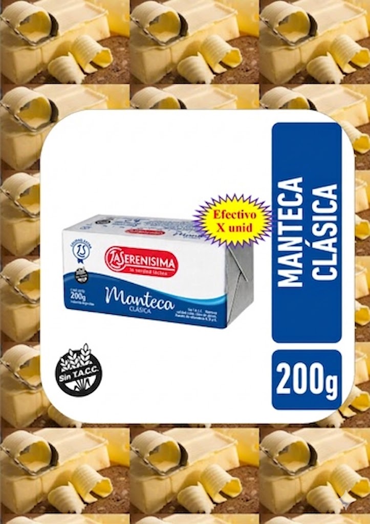 MANTECA LA SERENISIMA 200 OFERTA